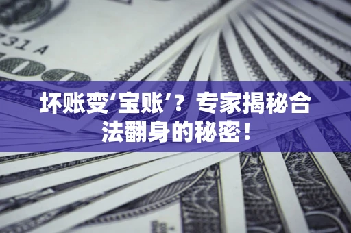 北京坏账变‘宝账’？专家揭秘合法翻身的秘密！